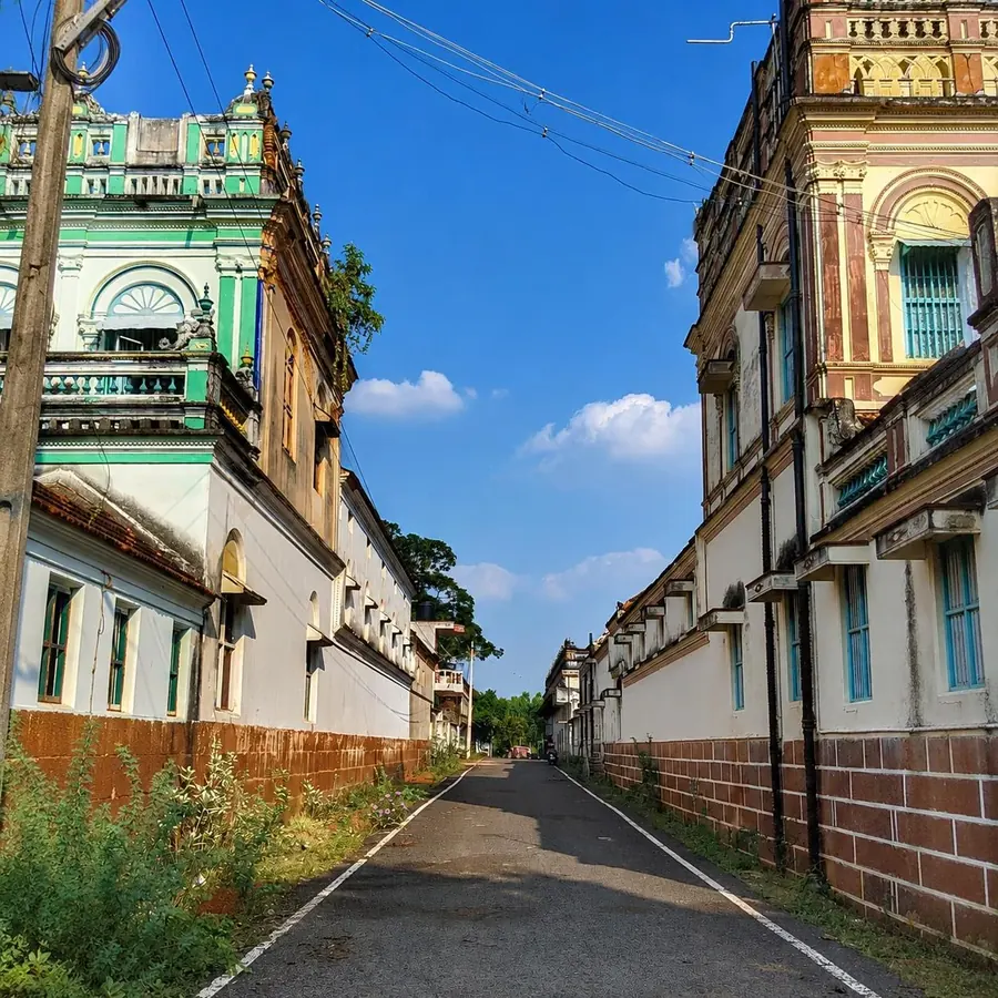Chettinad Streets, near Hotel Meyyappaa in Karaikudi